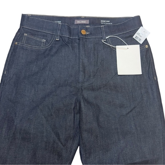 DL1961 Women’s Bridget Bootcut High Rise Instasculpt Jeans Indigo Coated Size 29 - Picture 4 of 14